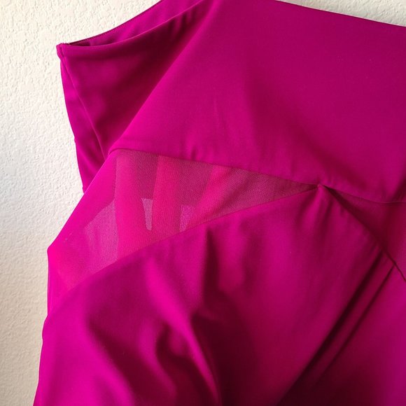 Express US Women's Size XL Body Contour Mesh Cutout Bodysuit Stretch Molded Cups - Picture 8 of 11